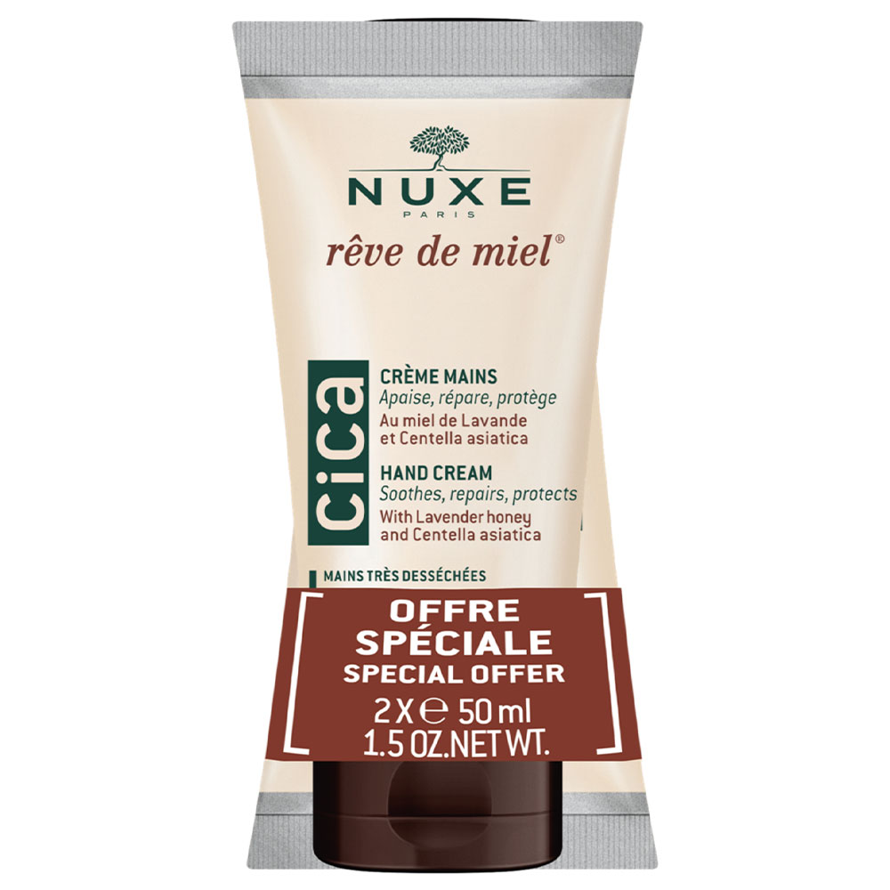 Nuxe Reve De Miel Crema per le mani CICA Pelle secca e danneggiata 2x50ml