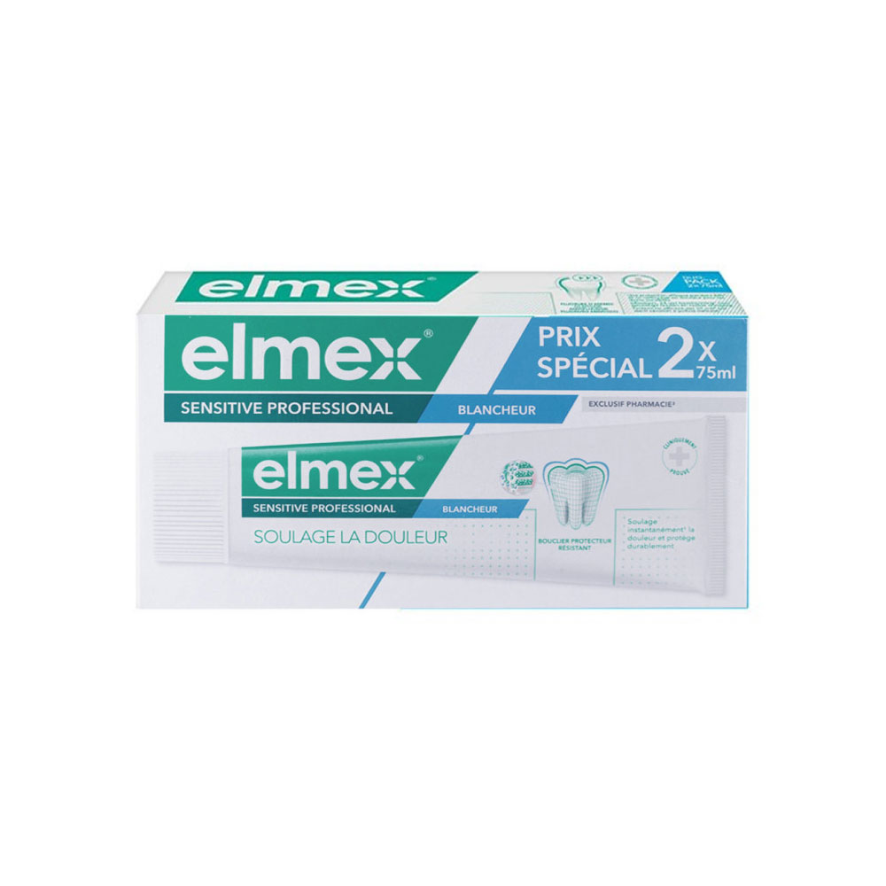 Elmex Sensitive Professional Dentifricio Sbiancante Offerta speciale 2x75ml