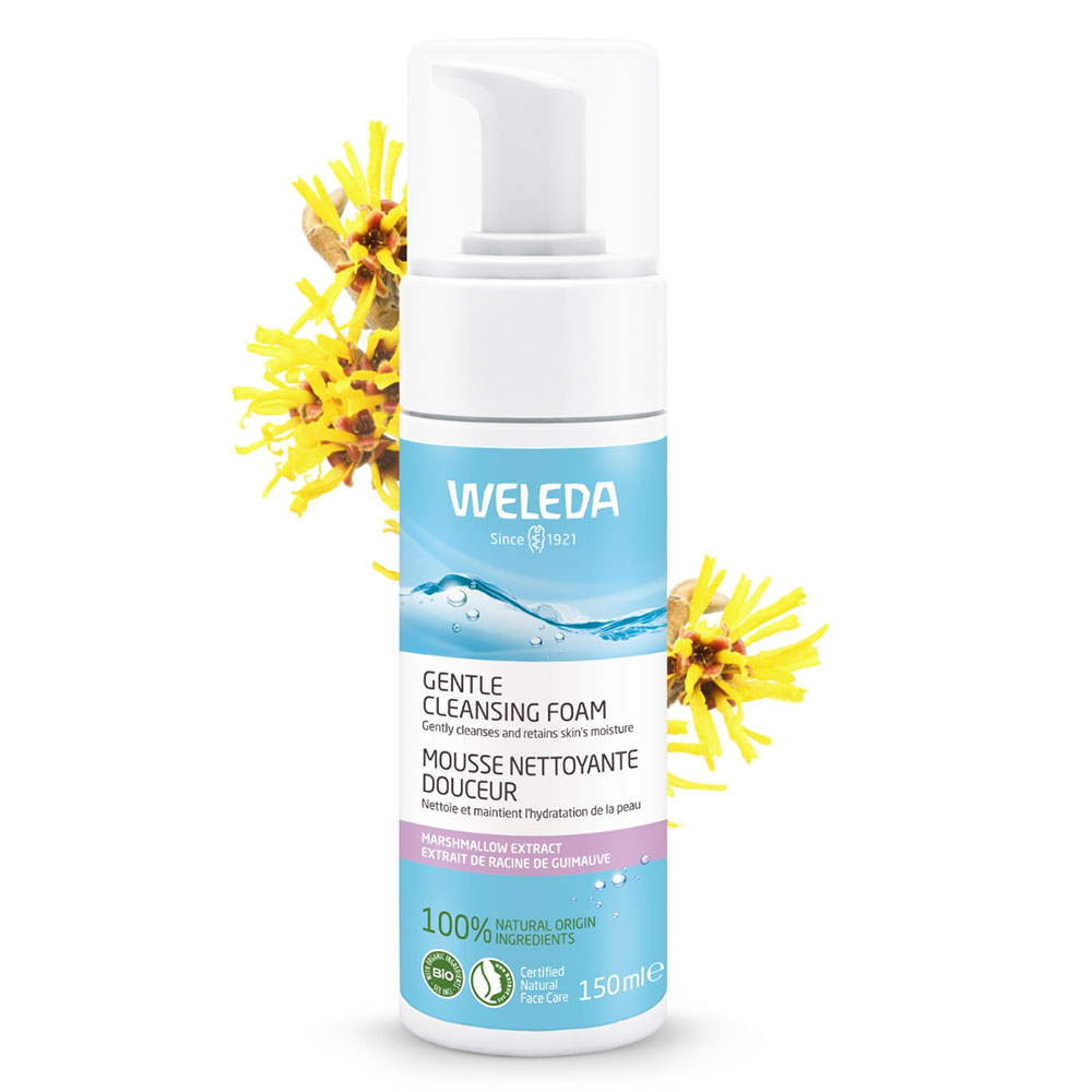 Weleda Hamamelis Schiuma Detergente Delicata Pelli Normali e Miste 150ml