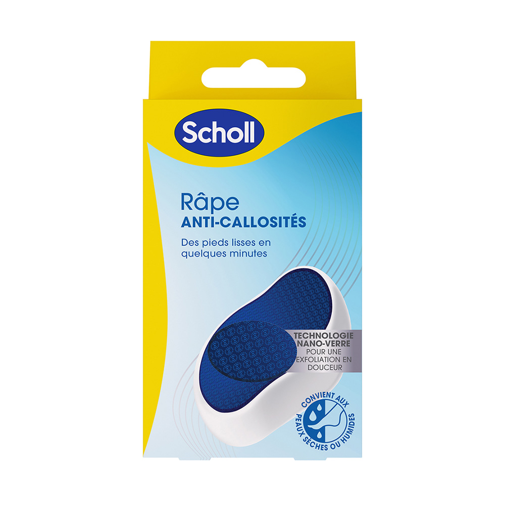 Scholl Raspa per piedi in nano vetro anti-callus azionata a mano x1