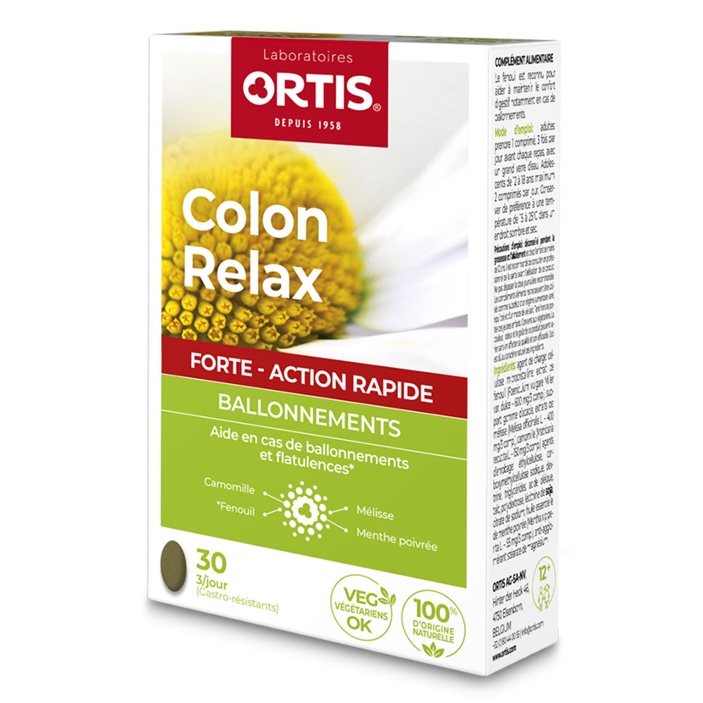 Ortis Colon Relax Forte Gonfiore 30 compresse