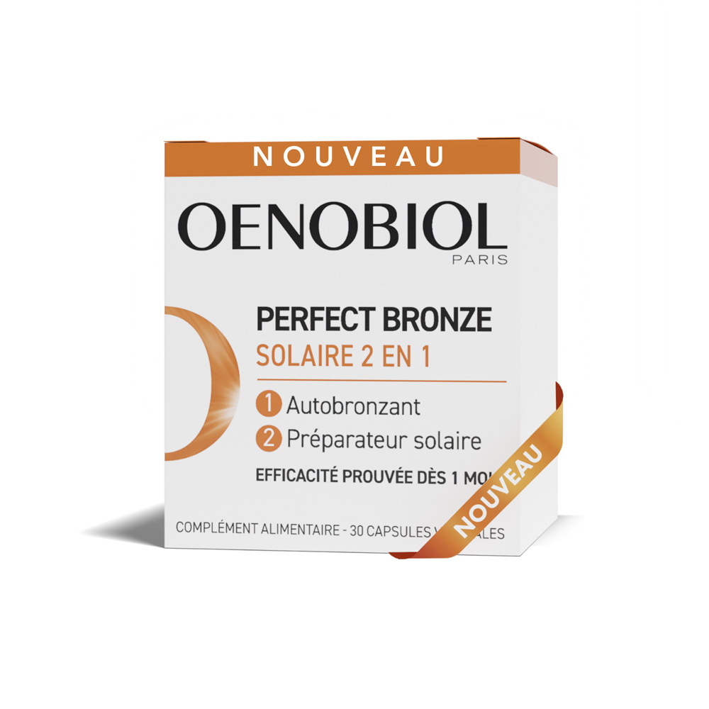 Oenobiol Perfect Bronze Solare 2 in 1 autoabbronzante e preparatore solare 30 capsule