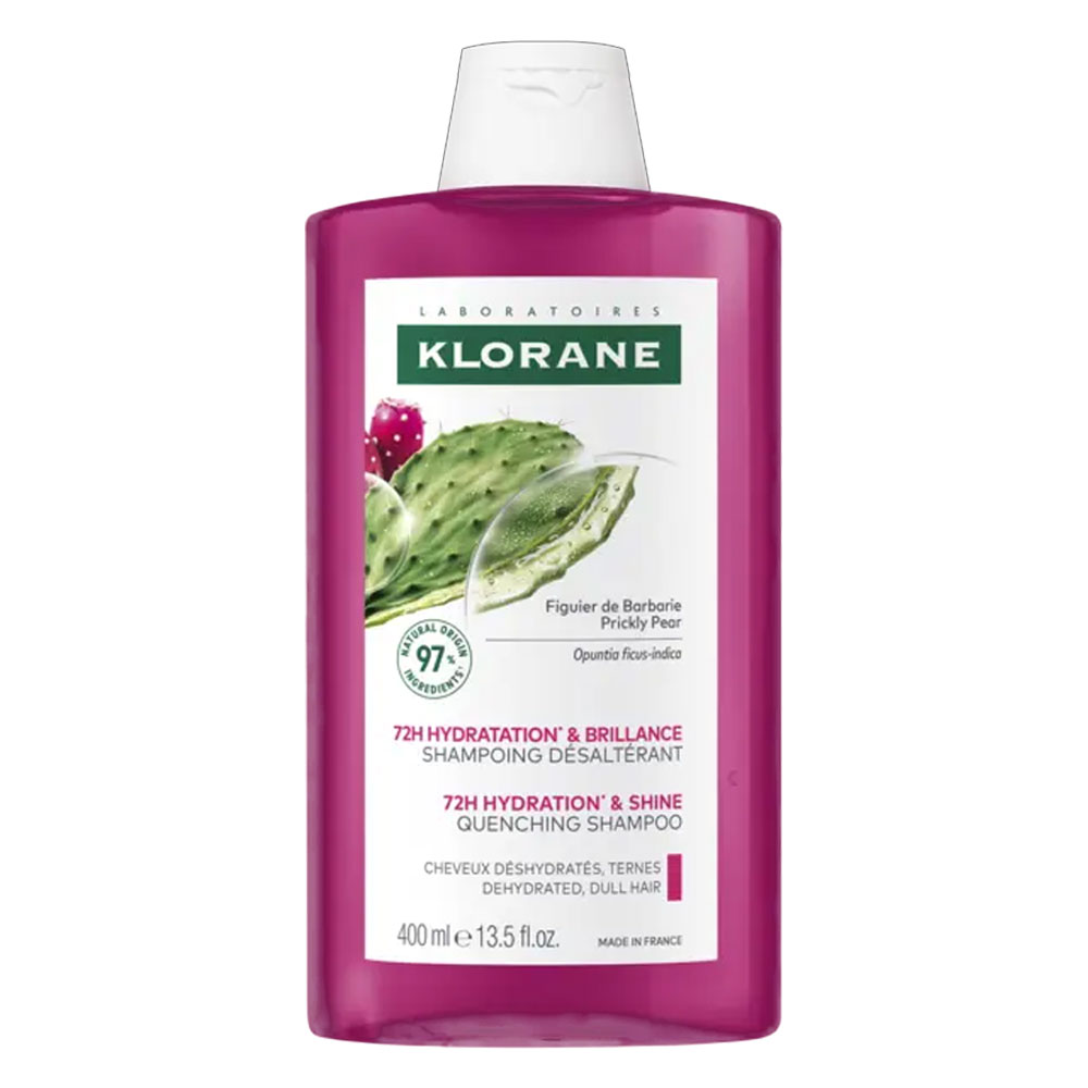 Klorane Fico d'India Shampoo dissetante 72h Idratanti e lucenti 400 ml