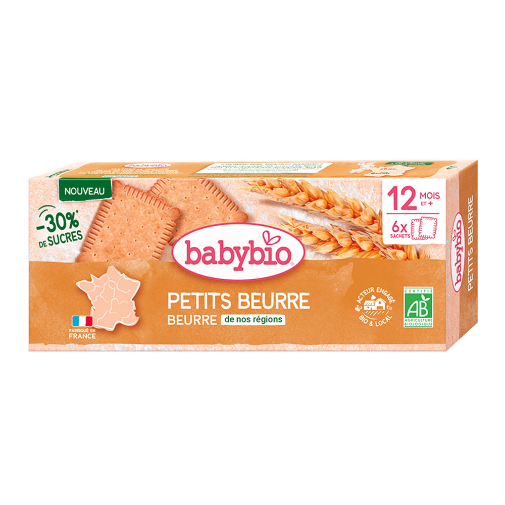 Babybio Panini al Burro Bio 12 mesi e Plus 6 Bustine di 2