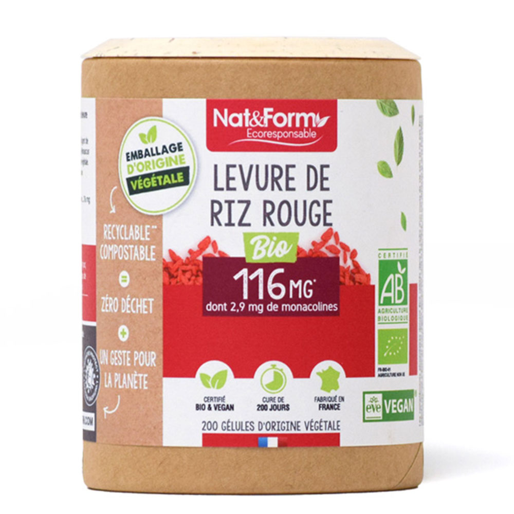 Nat&Form Lievito di riso rosso Bio 200 capsule