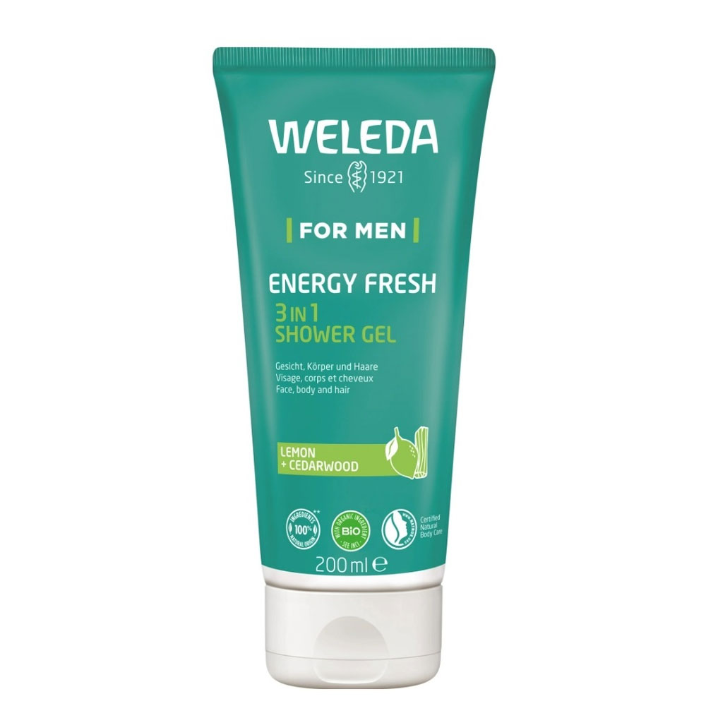 Weleda Uomo Energy Fresh 3in1 Gel doccia 200 ml