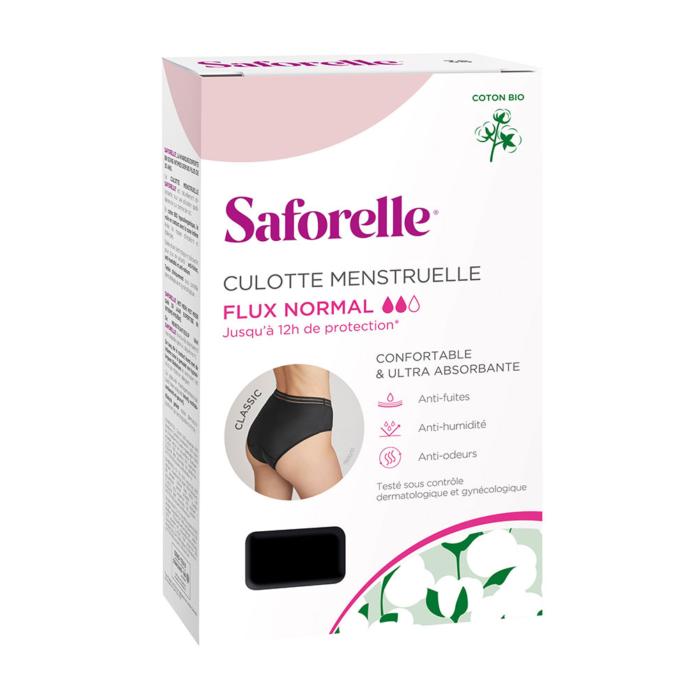 Saforelle Mutandine mestruali Ultra Assorbenti Flusso normale