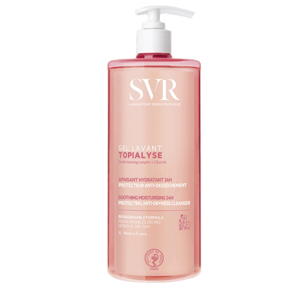 Svr Topialyse Gel detergente per pelli sensibili e secche 1 l