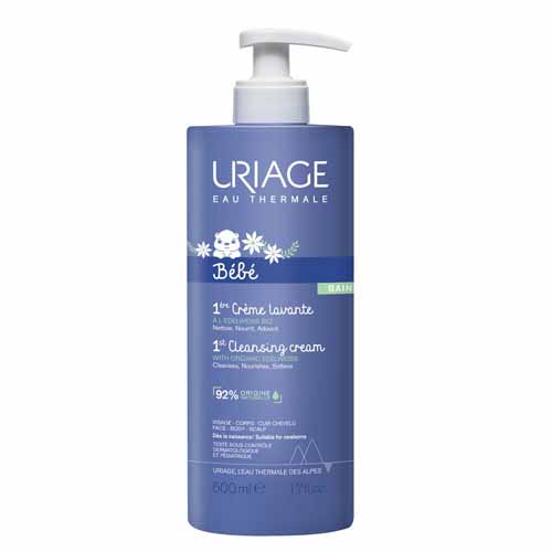 Uriage Bébé Crema Detergente Viso, Corpo E Cuoio Capelluto - Bebe 500ml