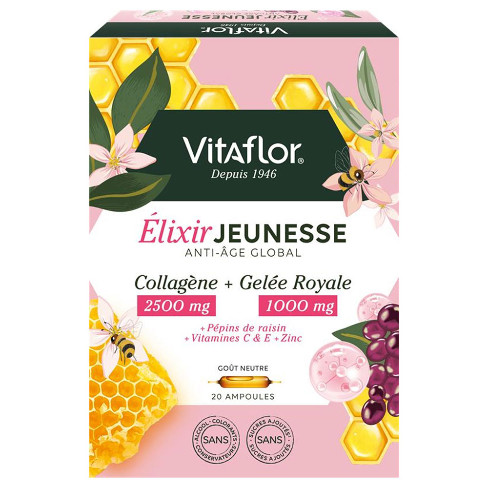 Vitaflor Jeunesse Global Anti-età Gusto neutro 20 Ampolle