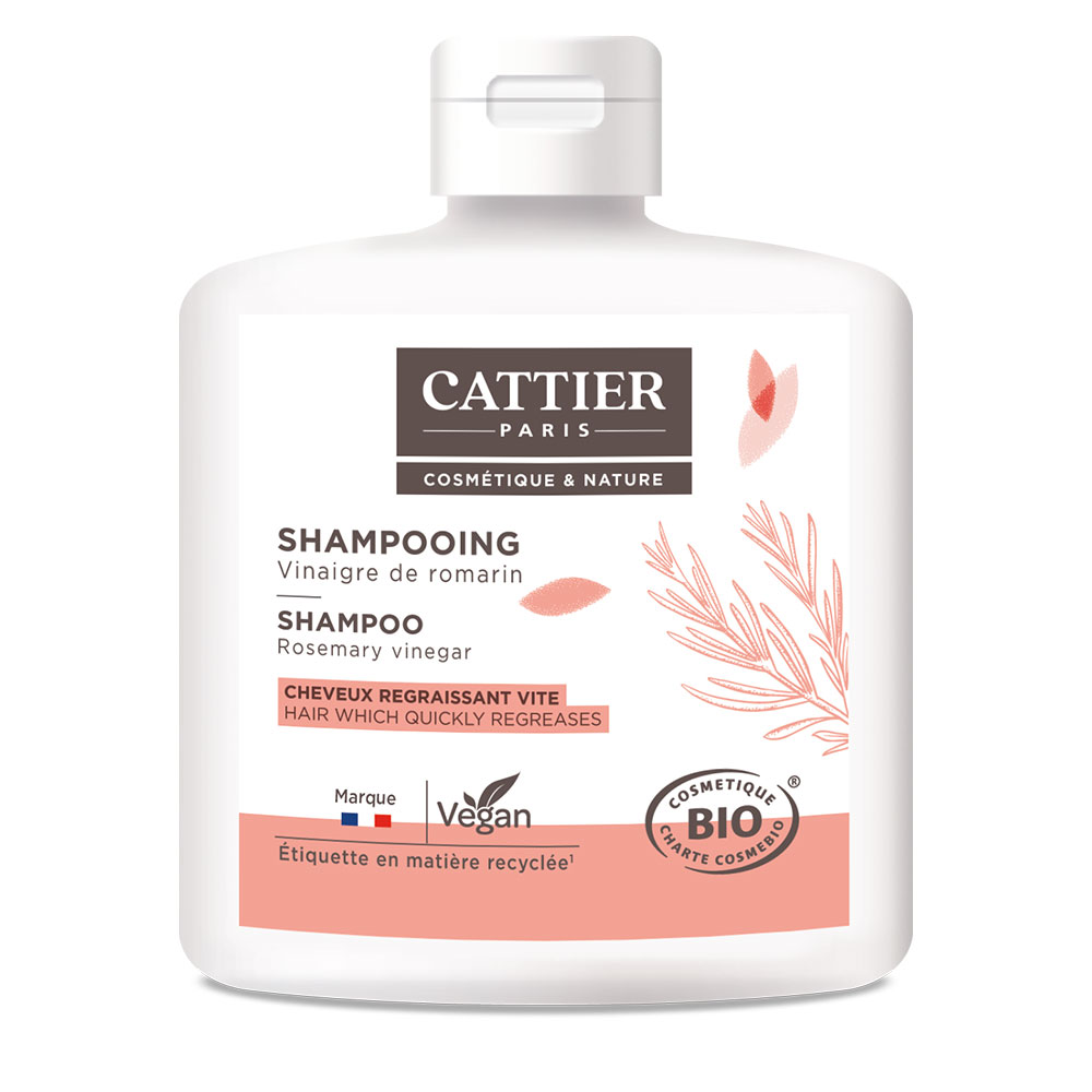 Cattier Shampoo Aceto di Rosmarino Bio per Capelli Grassi 250ml
