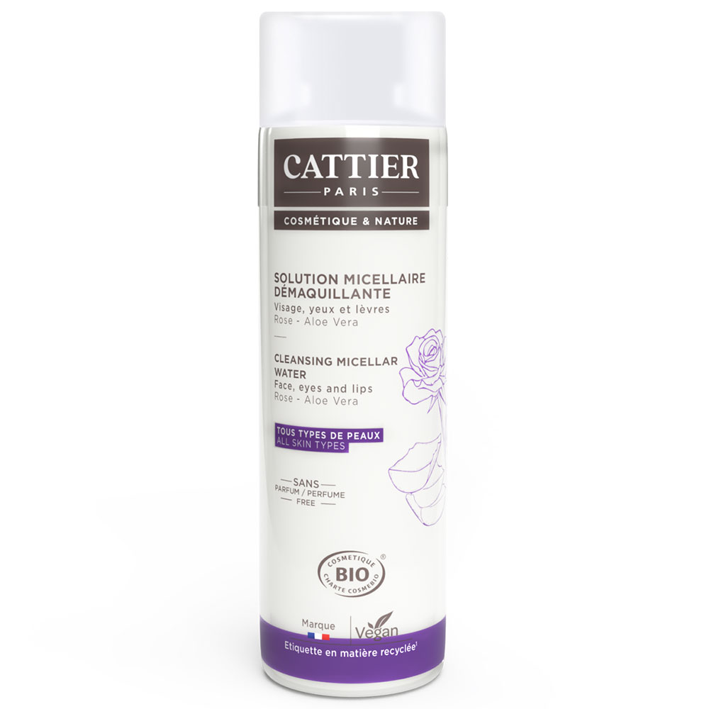 Cattier Soluzione micellare detergente alla Rosa Aloe Vera Bio 300 ml
