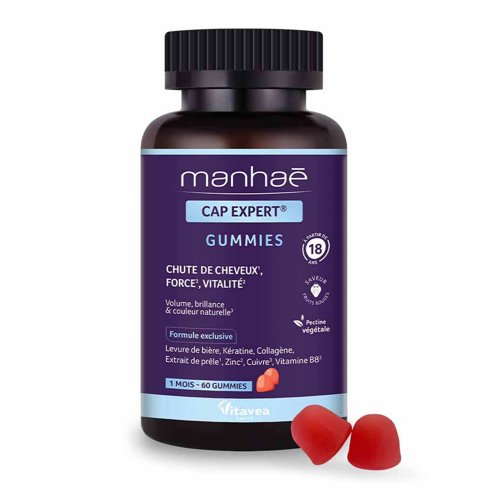 Manhaé Cap Expert caduta capelli forza vitalità 60 gommine