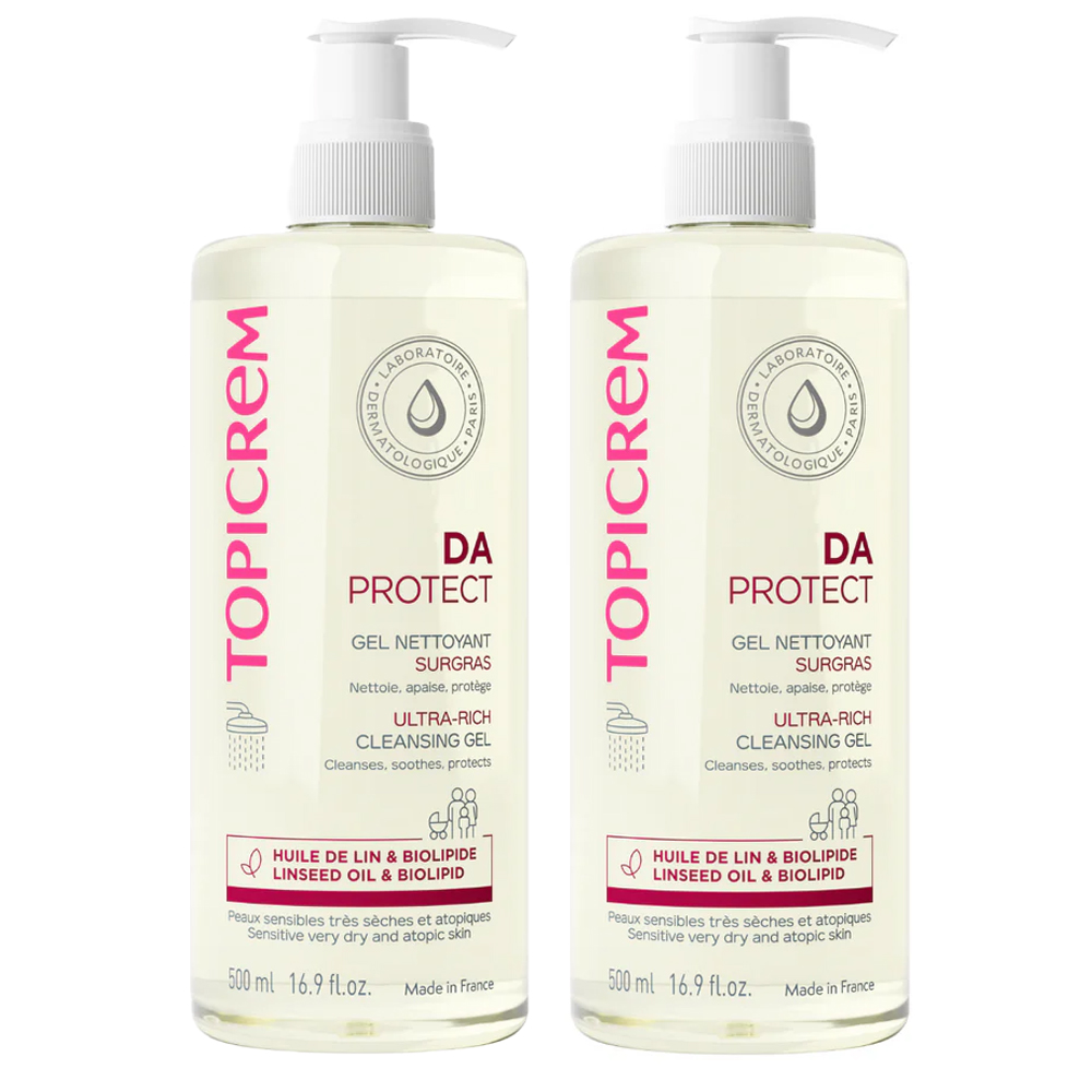 Topicrem Da Pelle Atopica Gel detergente nutriente viso e corpo 2x500ml