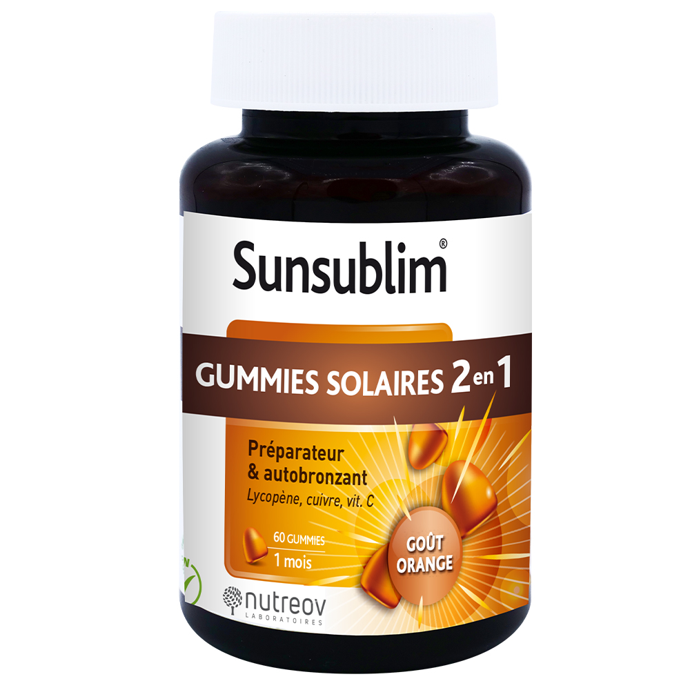 Nutreov Sunsublim Preparatore e autoabbronzante 60 Gomme