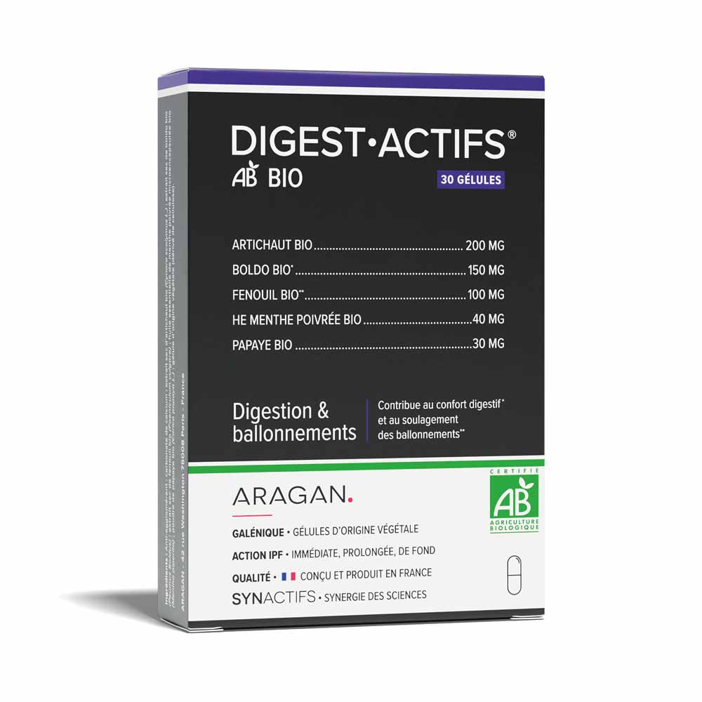 Aragan Synactifs DigestActifs bio 30 capsule