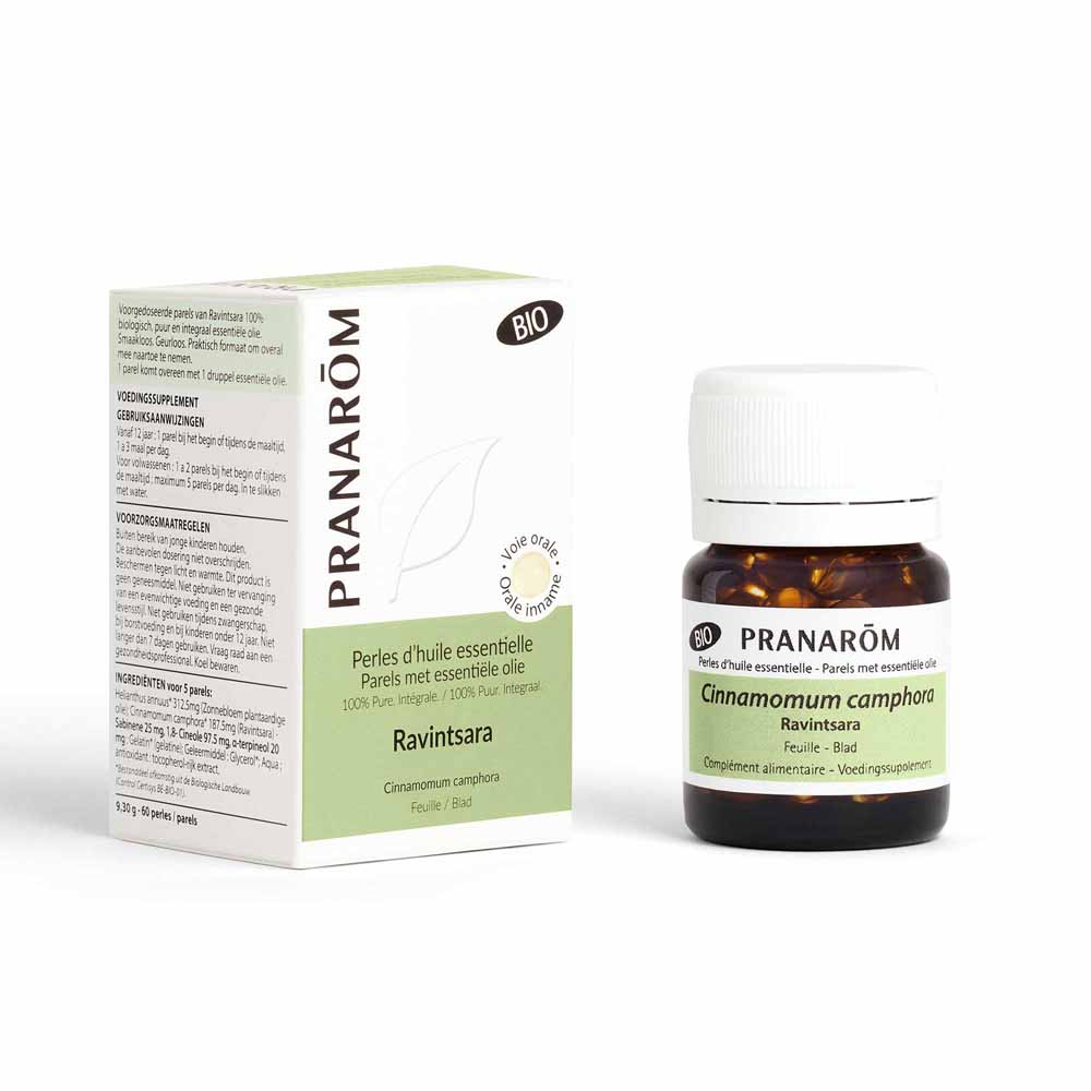 Pranarôm Oli Essenziali Ravintsara bio 60 perle