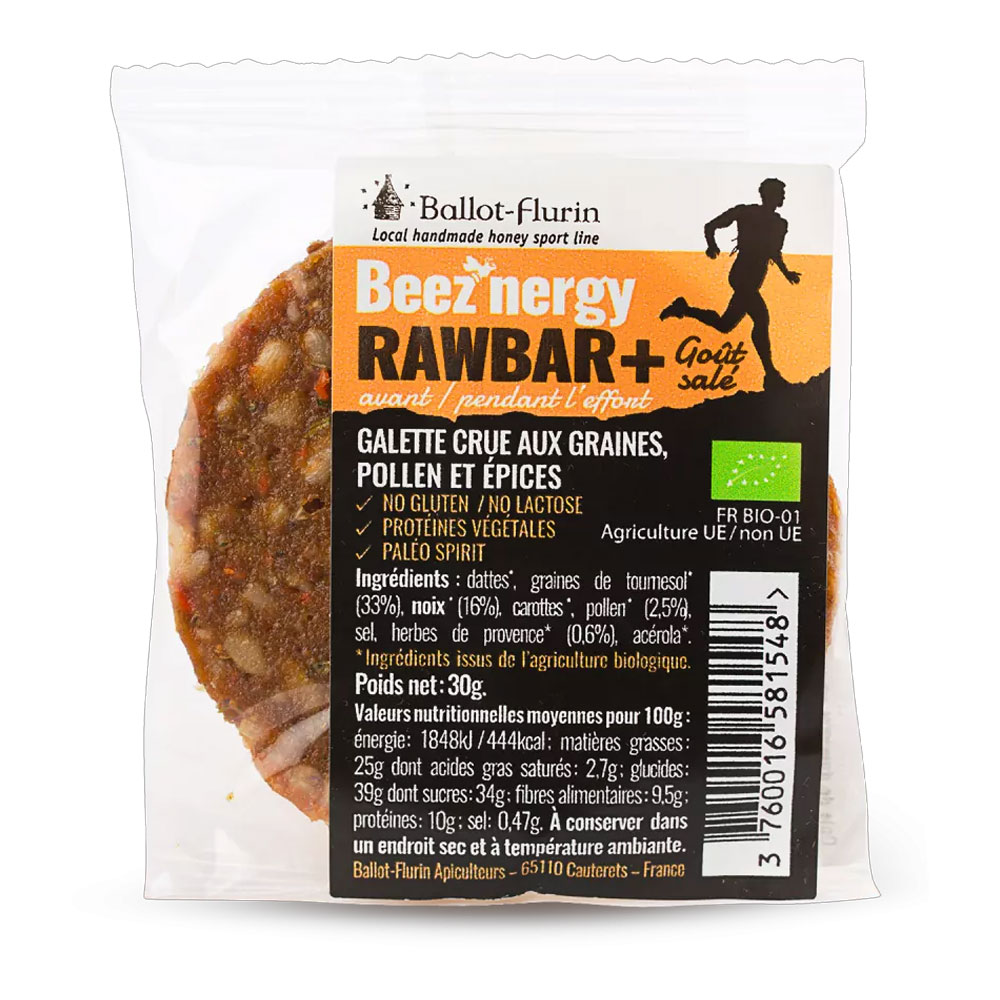 Ballot-Flurin Galette salate Beez'nergy Rawbar con semi, polline e spezie 30g