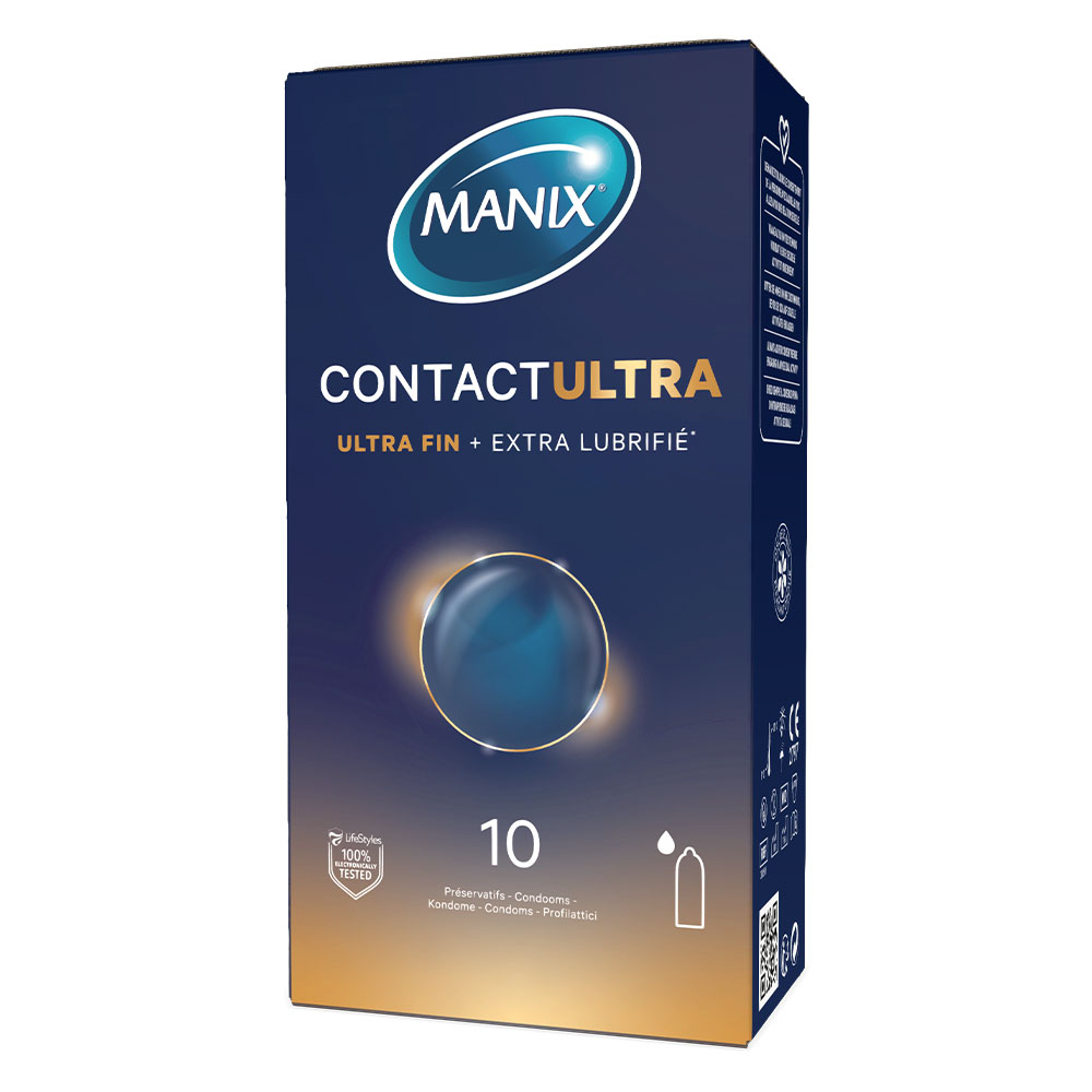 Manix Contact Preservativi Ultra + Extra Lubrificati x10
