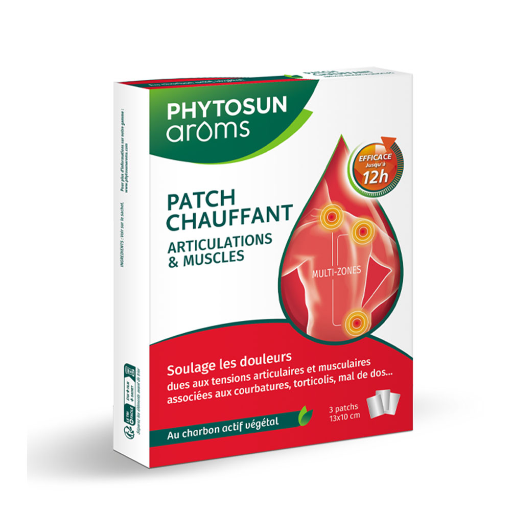 Phytosun Aroms Cerotto per il riscaldamento di articolazioni e Muscoli x3