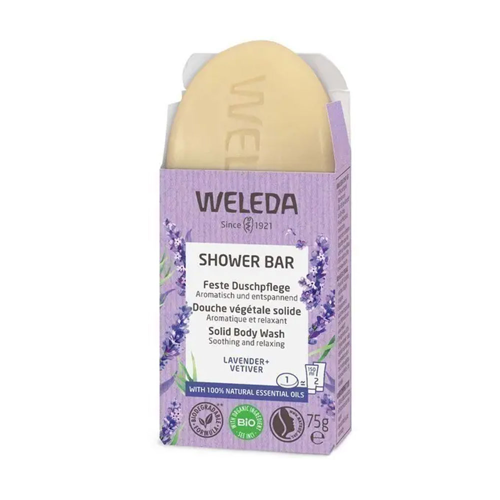 Weleda Doccia a pianta piena Lavanda + Vetiver 75g