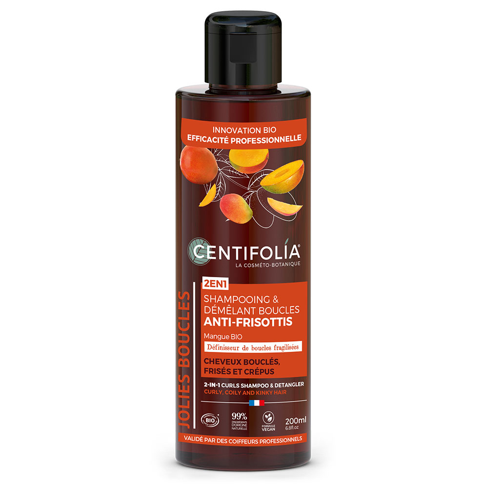 Centifolia Shampoo e districante anti-crespo per capelli Ricci e Crespi 200 ml