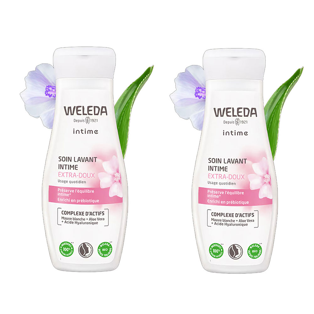 Weleda Igiene intima Trattamento intimo extra delicato per la pulizia delle parti intime 2x200ml