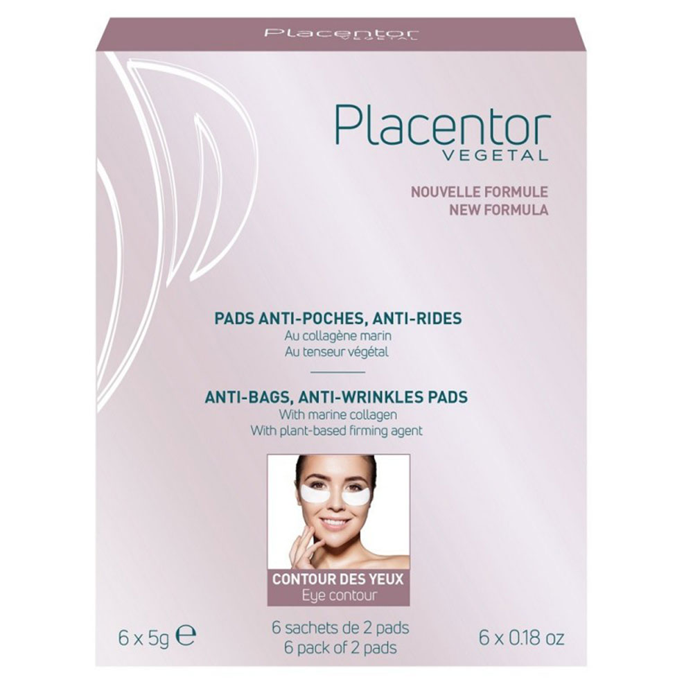 Placentor Végétal Patch anti-borse e anti-rughe al collagene marino 6 bustine da 2 patch