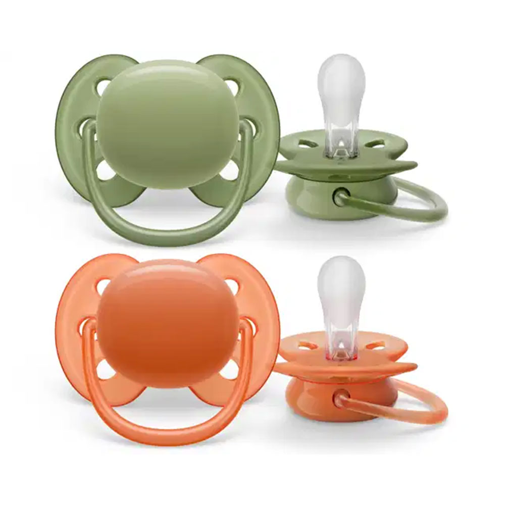 Avent Ultra Soft Succhietti ortodontici 18 mesi Pelle molto sensibile x2