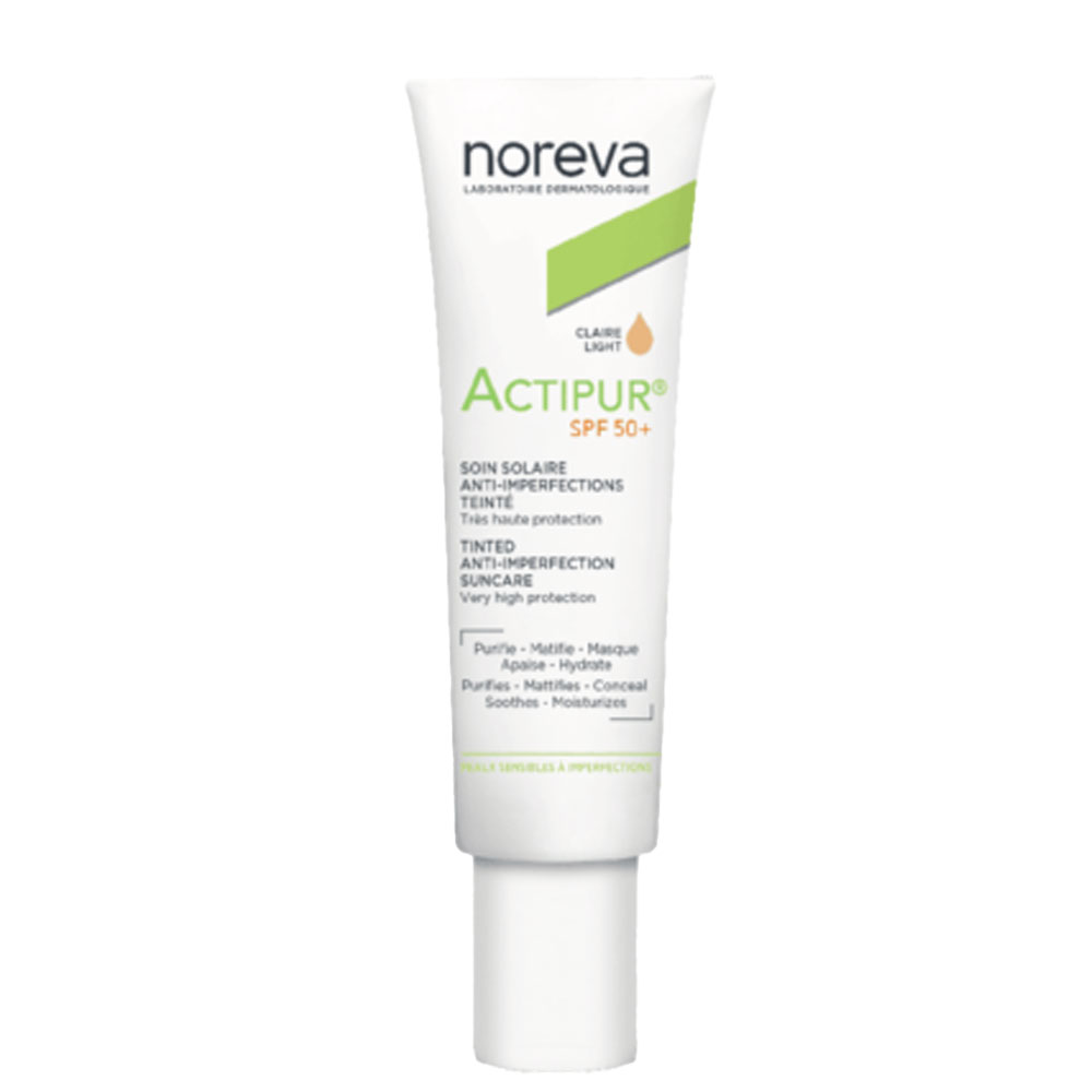 Noreva Actipur Trattamento solare anti-imperfezioni SPF50+ Tonalità chiara 30ml