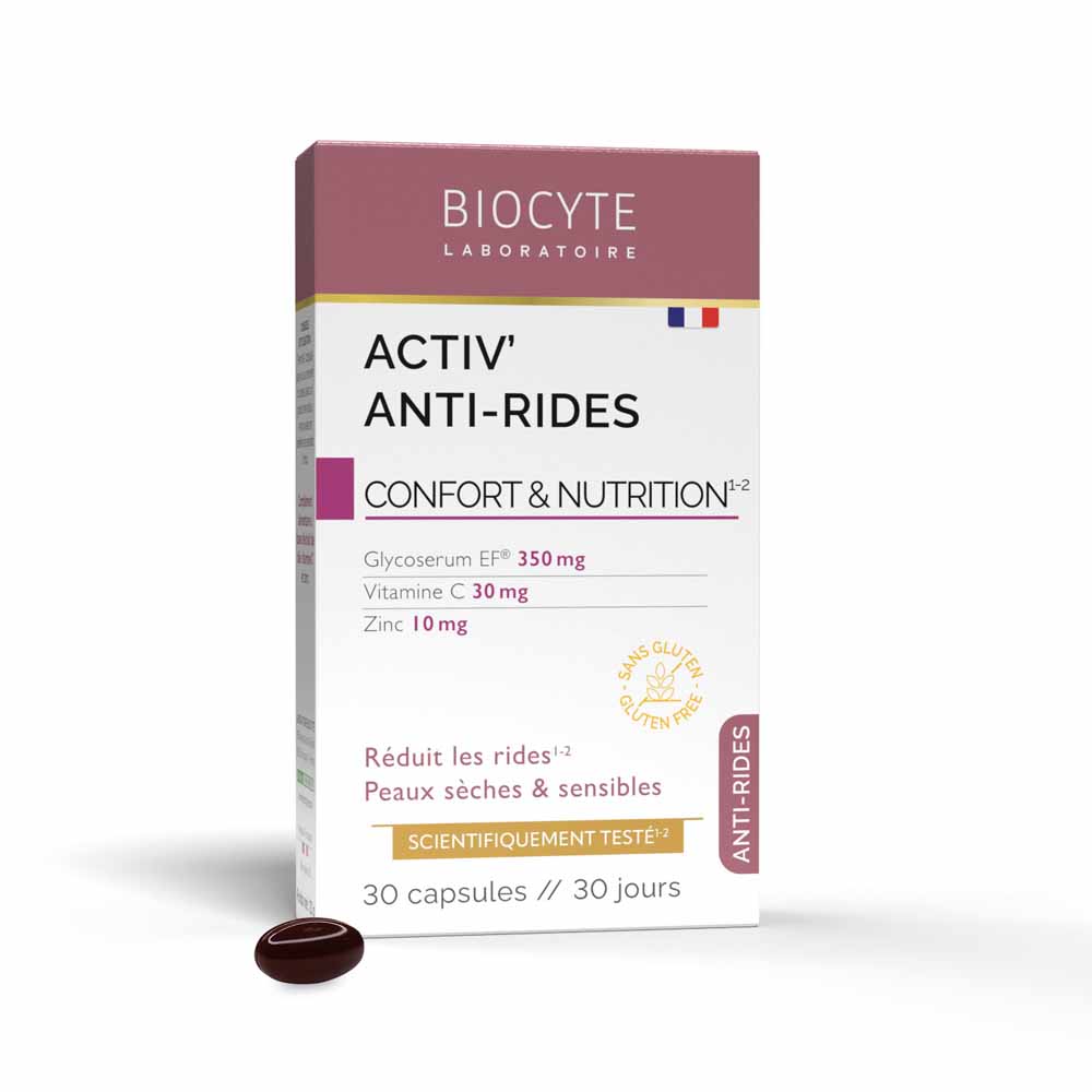 Biocyte Anti-rughe Activ'anti-rughe per pelli secche e sensibili 30 capsule