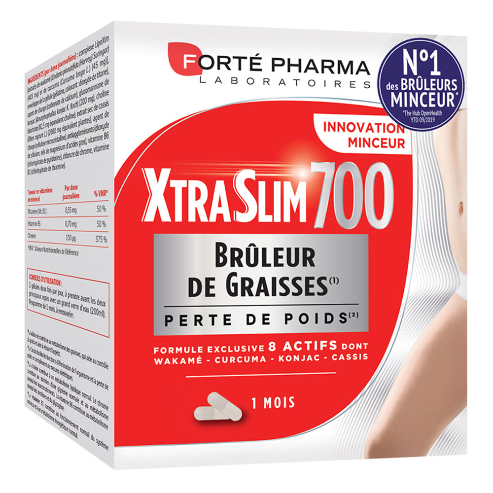 Forté Pharma XtraSlim Bruciagrassi Perdita di peso 8 principi attivi 120 compresse
