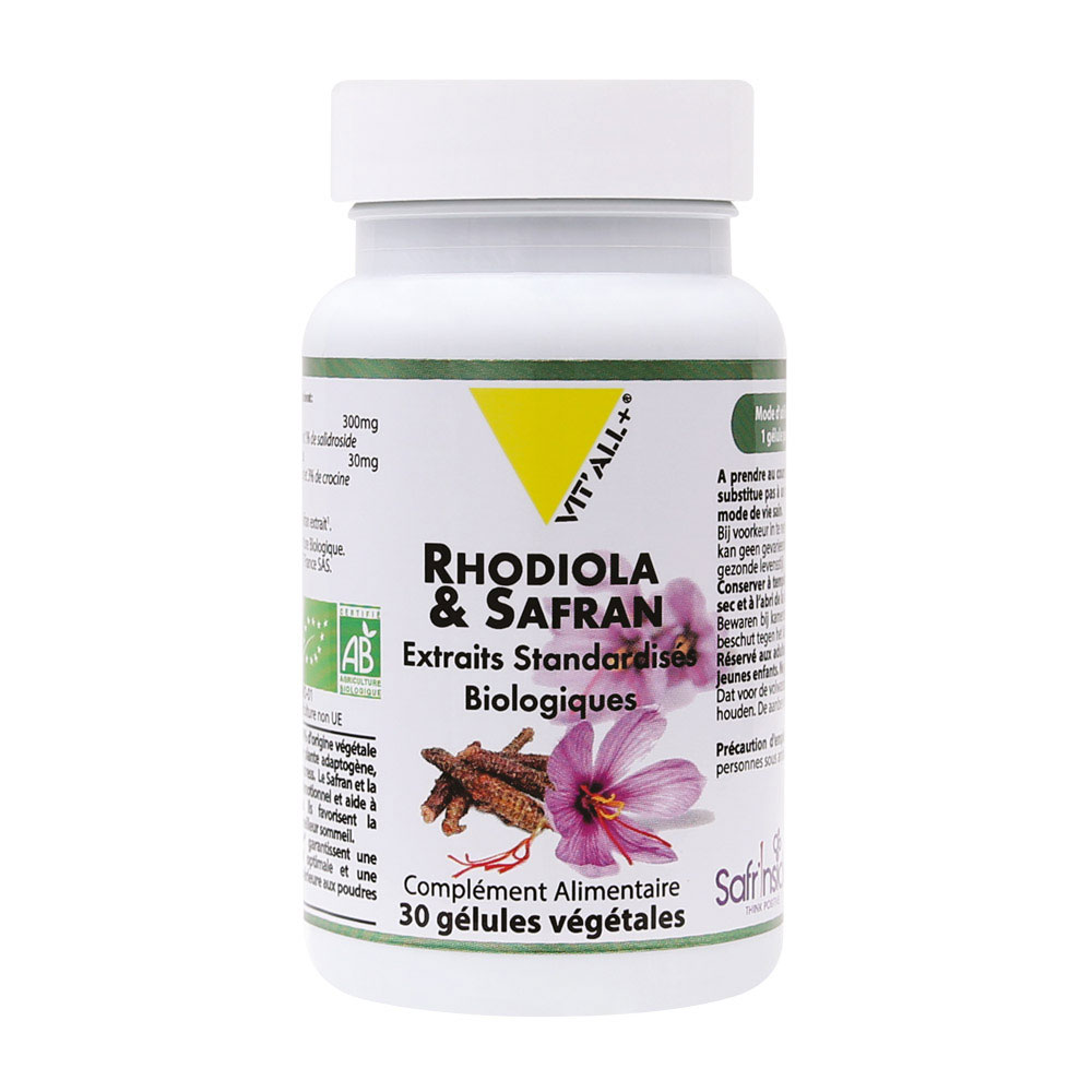 Vit'All+ Rodiola e zafferano Bio 30 capsule vegetali
