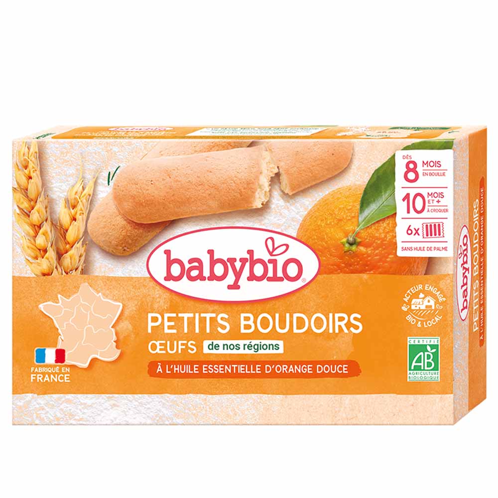 Babybio Biscotti all'olio essenziale di arancia dolce Bio 120g
