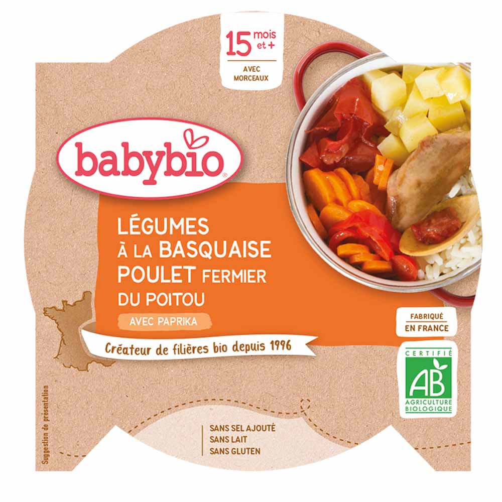 Babybio Il giorno del piatto con i bocconi dei 15 mesi 260g