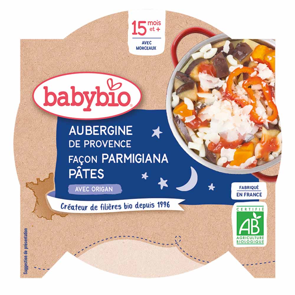 Babybio 15 mesi Piatto biologico Notte 260g