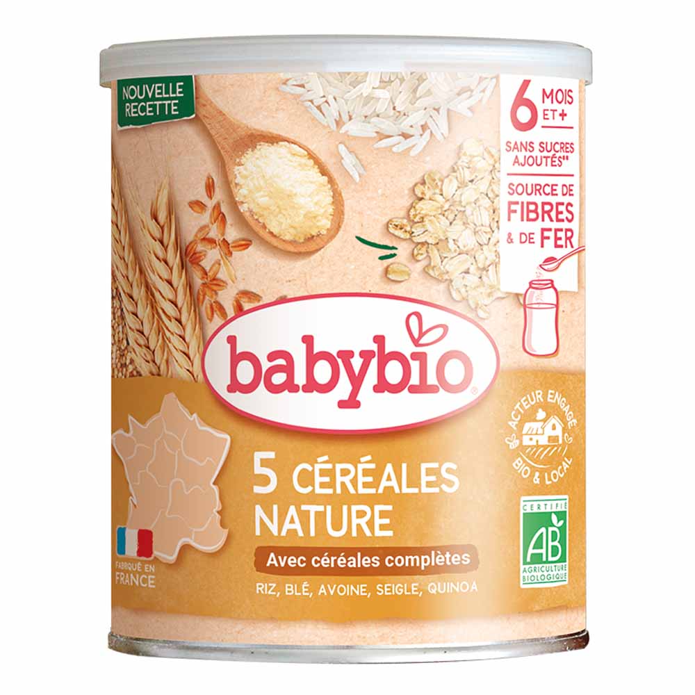 Babybio Cereali Nature Bio 6 mesi o più 220g