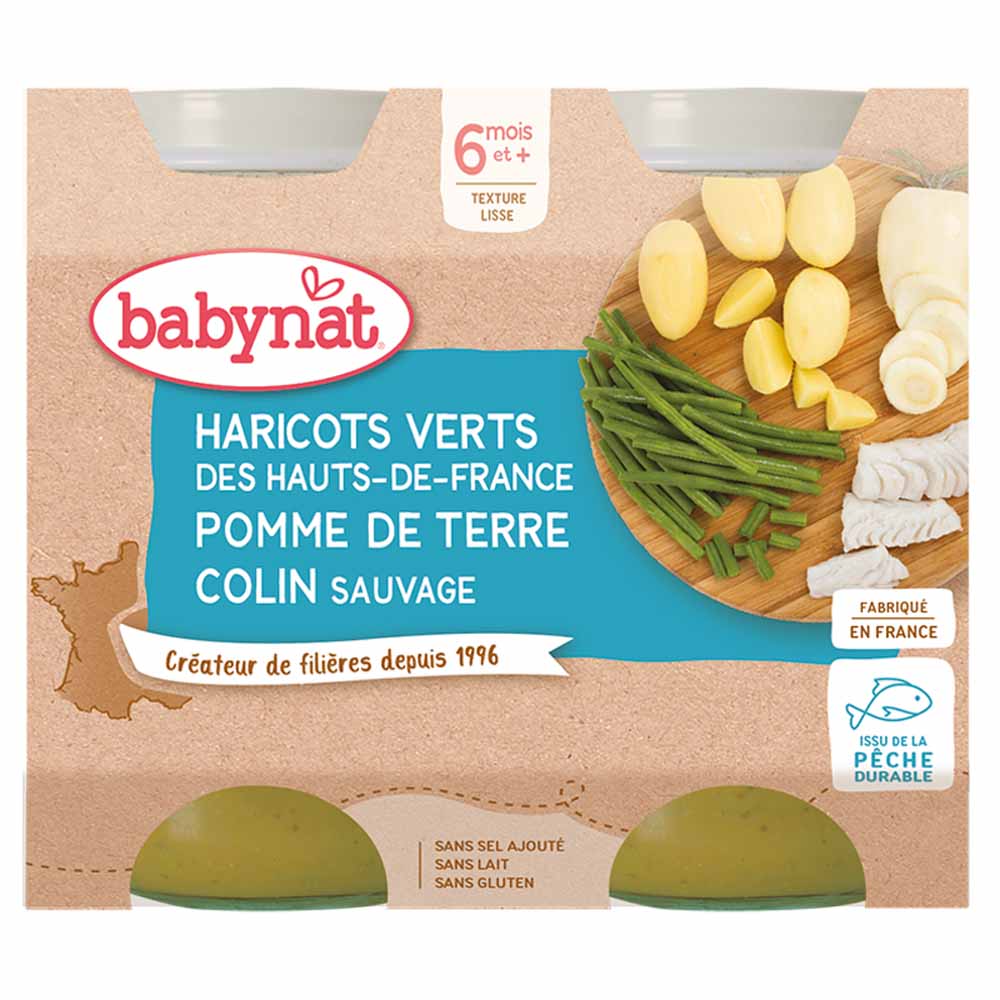 Babybio Petits Pots 6 mesi Menu giornaliero 2x200g