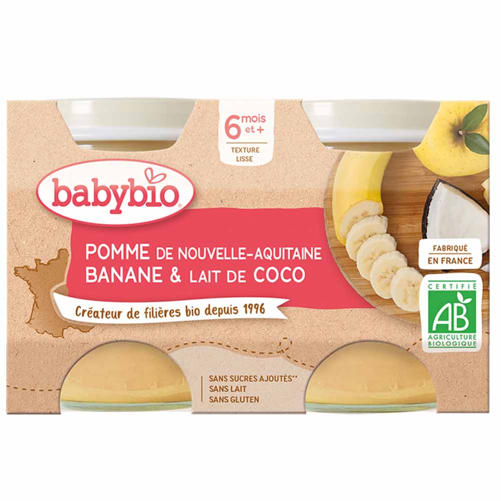 Babybio Frutta Petits Pots Delicati di 6 mesi 2x130g