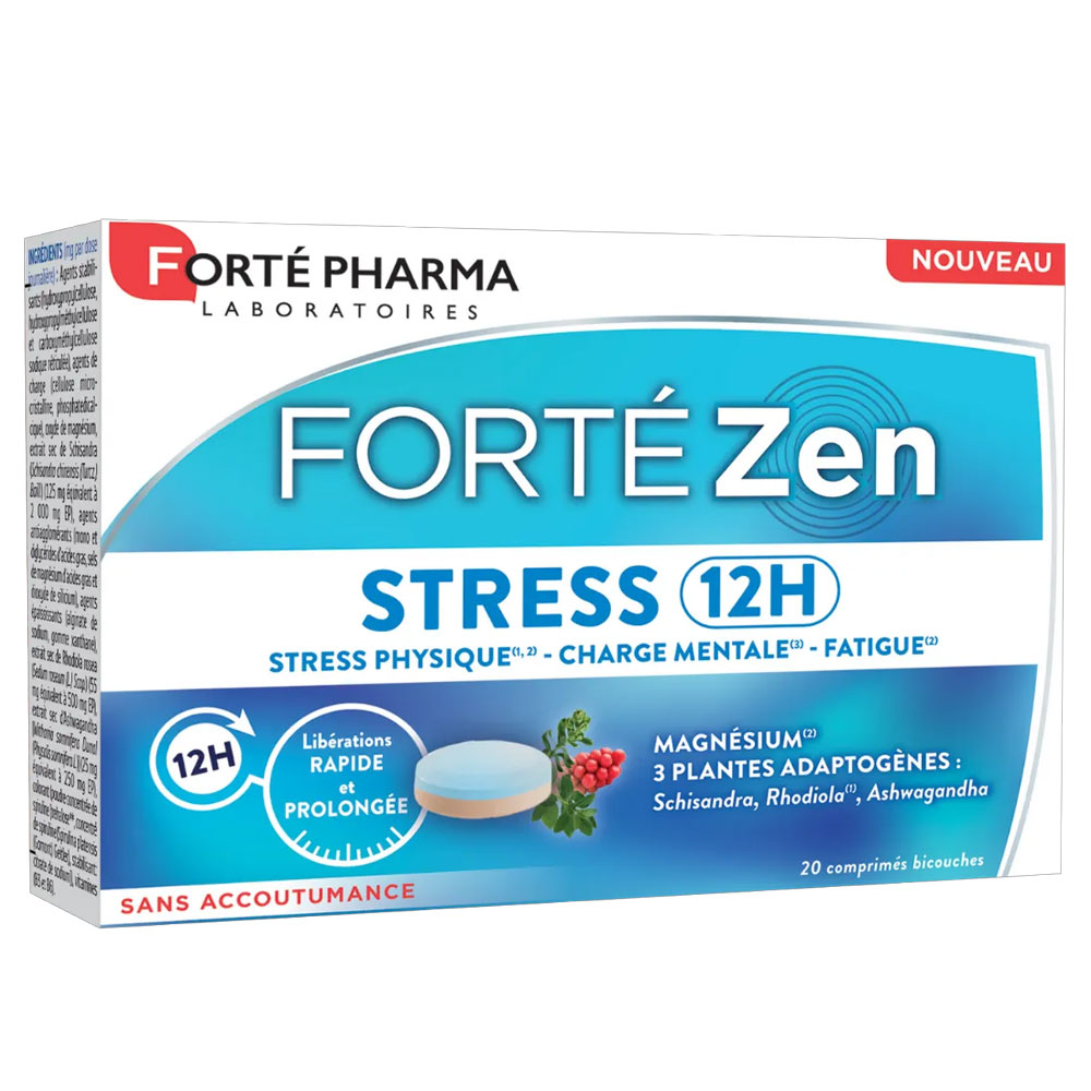 Forté Pharma Forté Zen Stress 12H vitamine B6 e magnesio 20 compresse a doppio strato