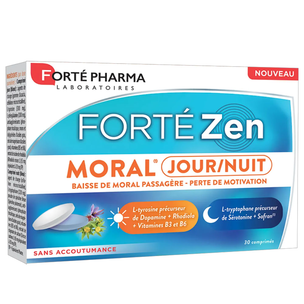 Forté Pharma Forté Zen Moral giorno/notte Rhodiola e zafferano 30 compresse