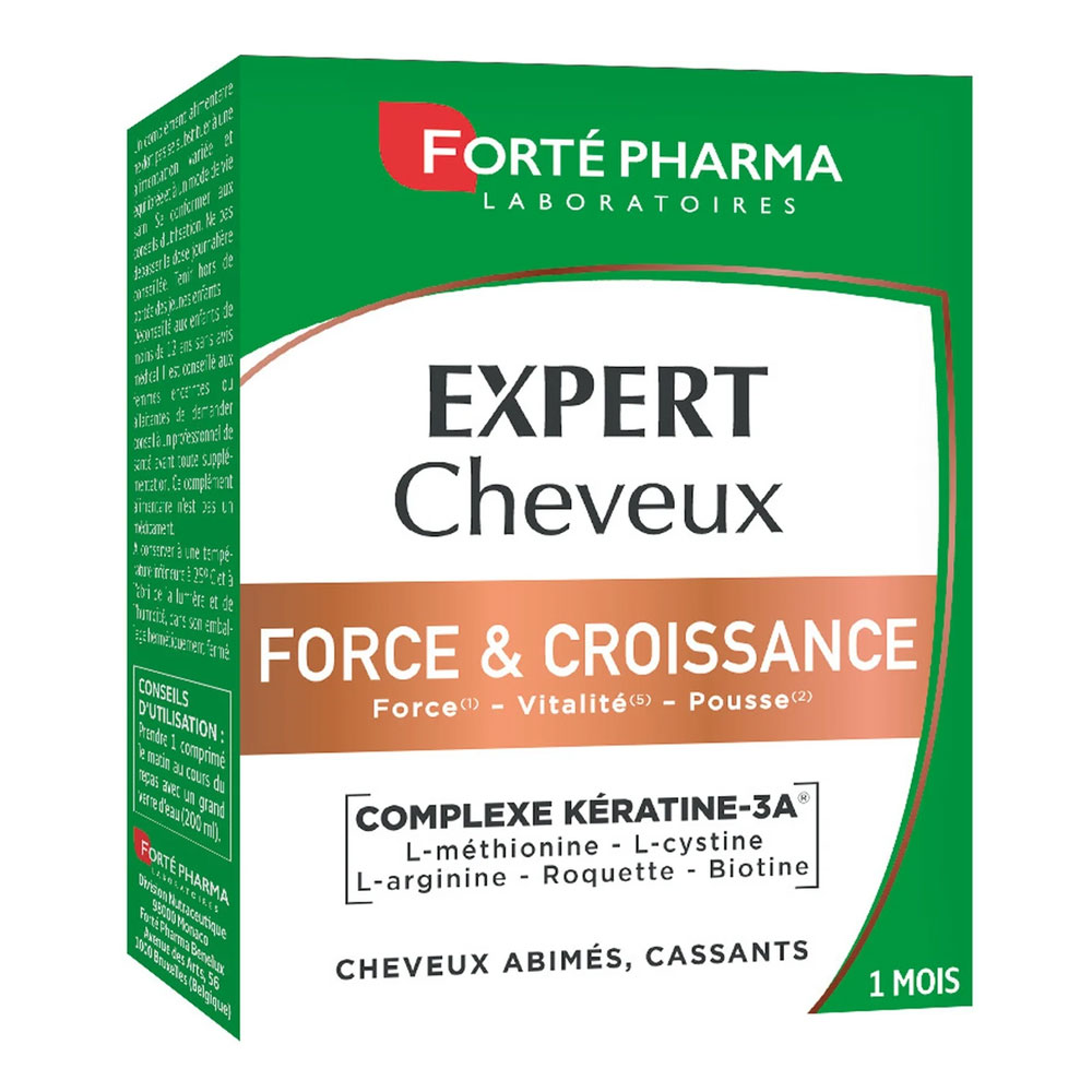 Forté Pharma Cura dei Capelli Forza e Crescita Cheratina Vitalità 30 compresse