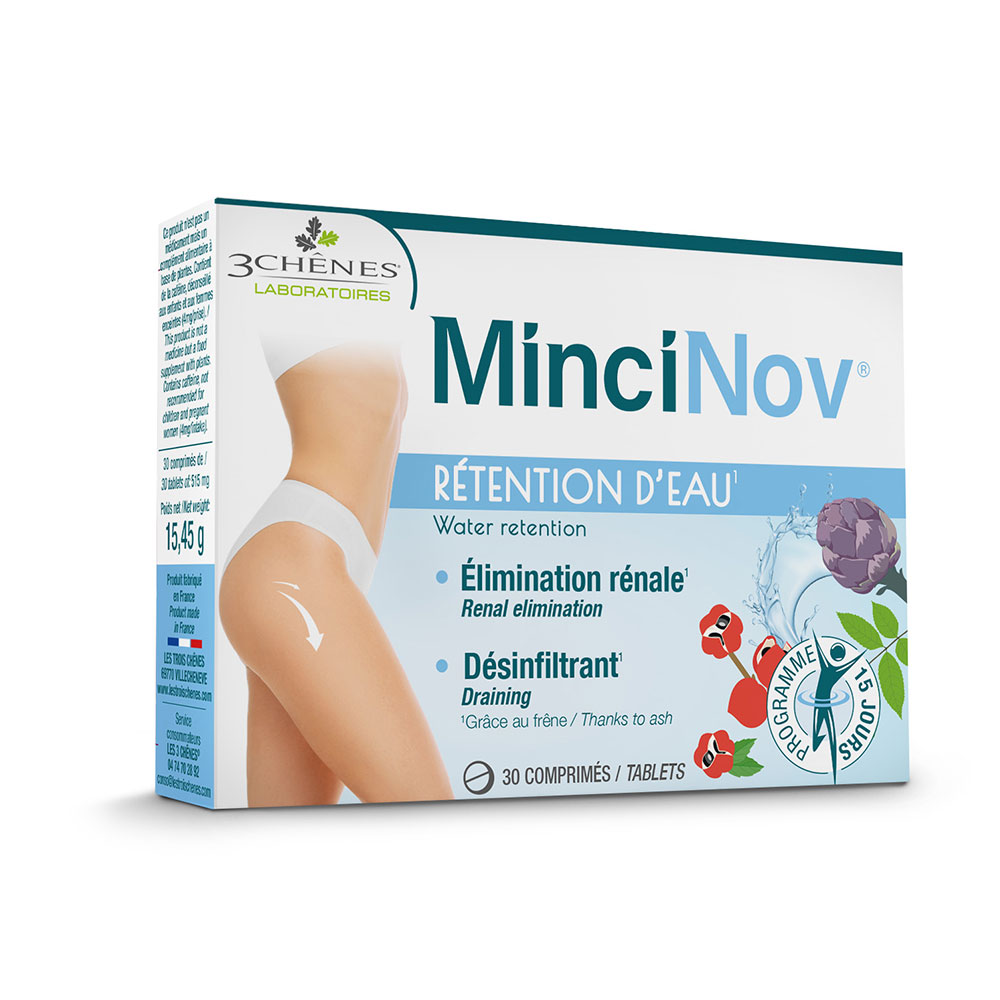 3 Chênes Mincinov Ritenzione idrica 30 Compresse