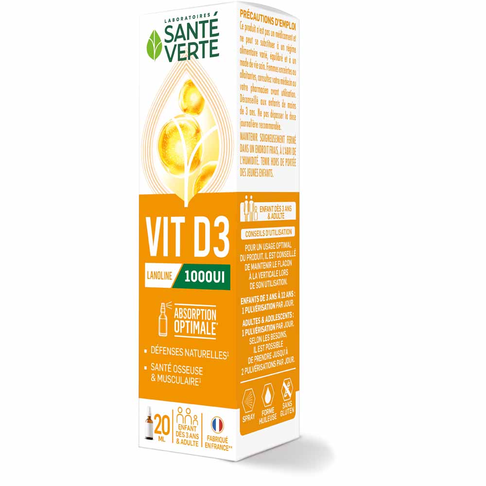 Sante Verte Vitamina D3 1000 UI difese naturali 20 ml