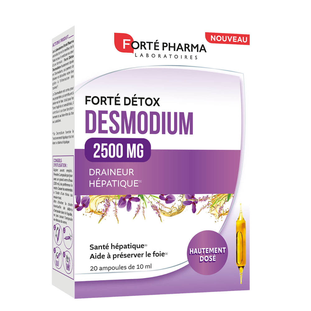 Forté Pharma Forté Détox Desmodium fegato 2500 mg 20 fiale