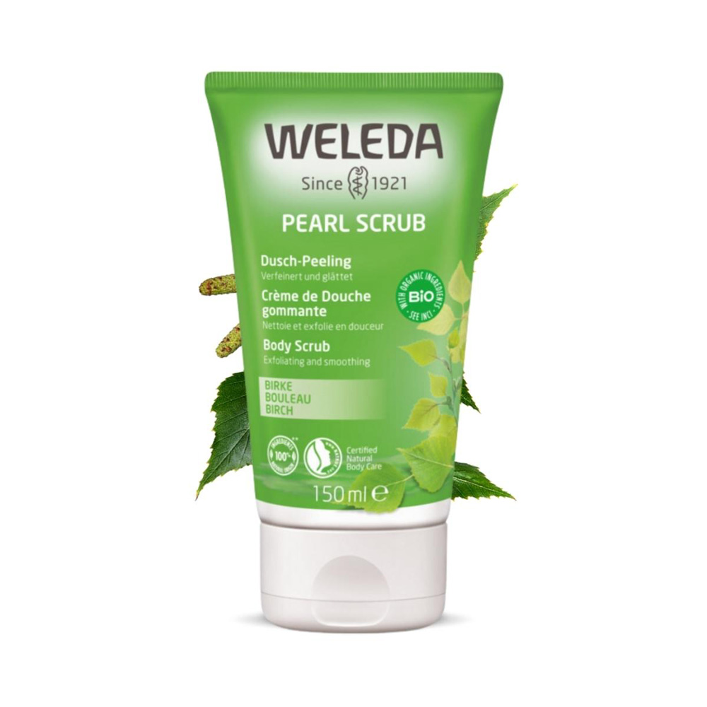 Weleda Betulla Crema doccia esfoliante alla pera 150 ml