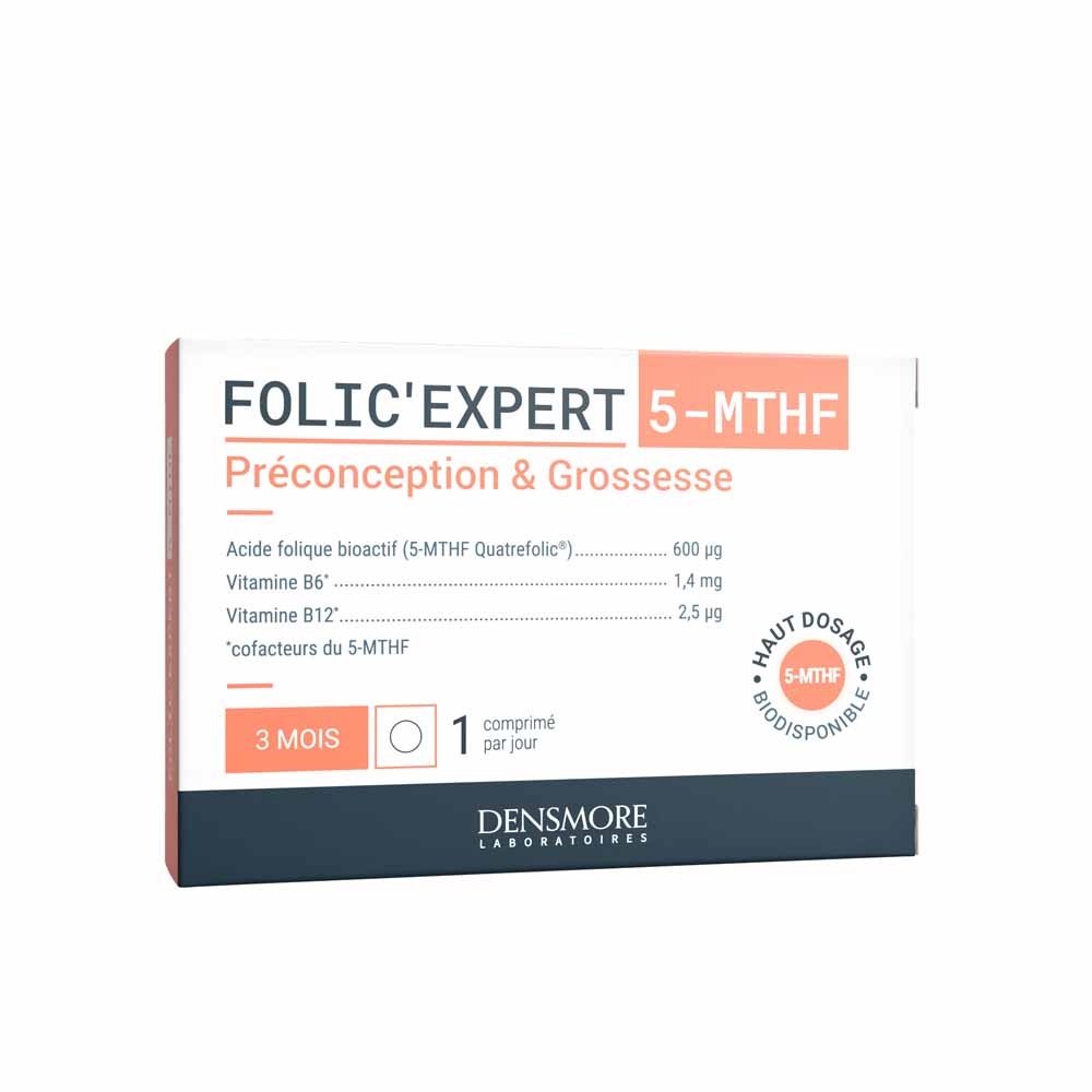 Densmore Acido folico Folic'expert (5-MTHF) per preconcepimento e gravidanza 90 compresse