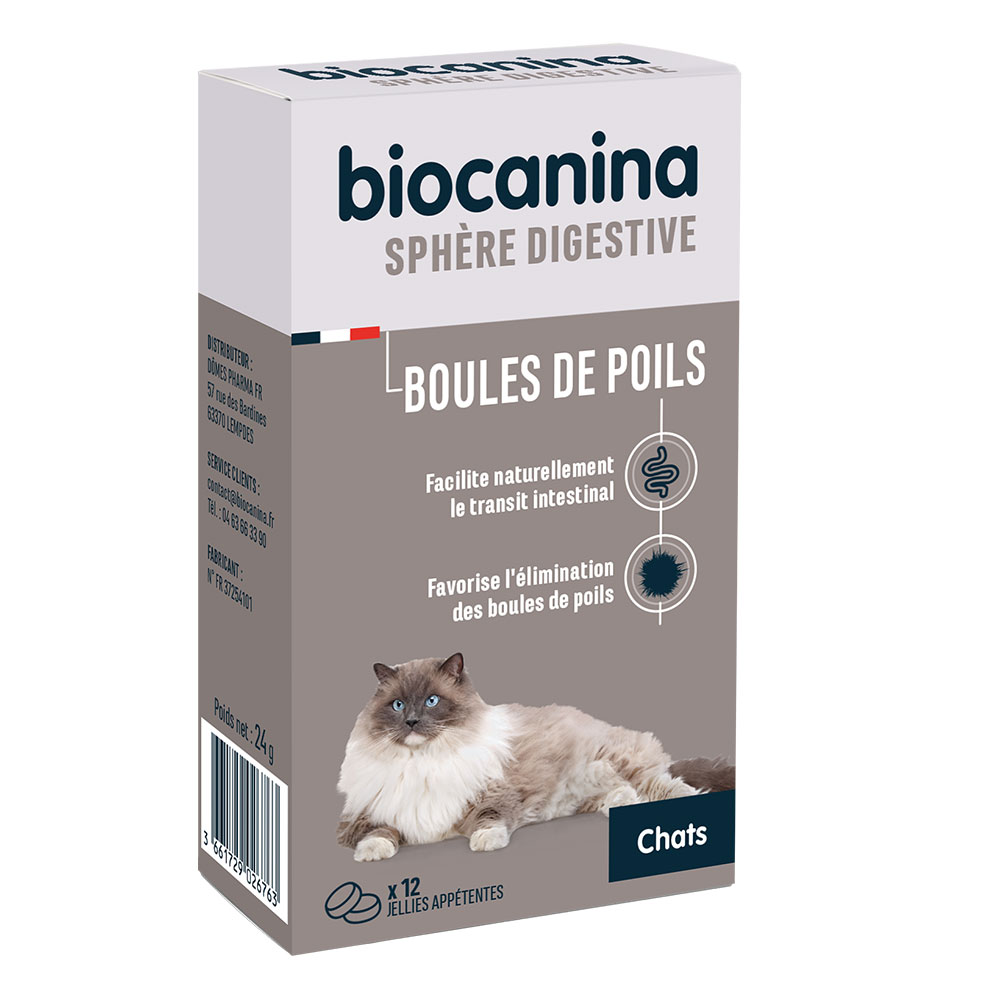 Biocanina Gastroenterologia Palle di pelo 12 Gelatine 24g