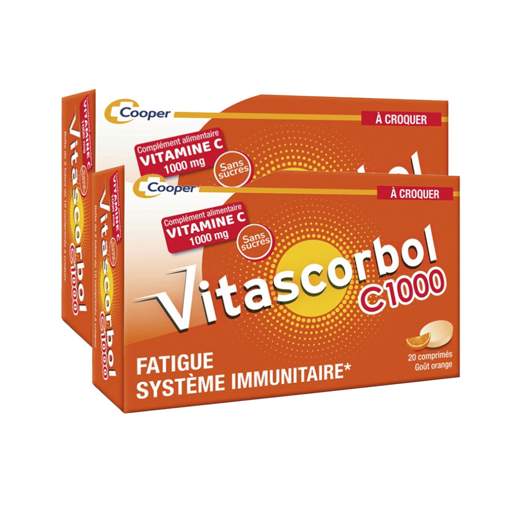 Vitascorbol Vitamine C1000 Gusto Arancia 2x20 compresse