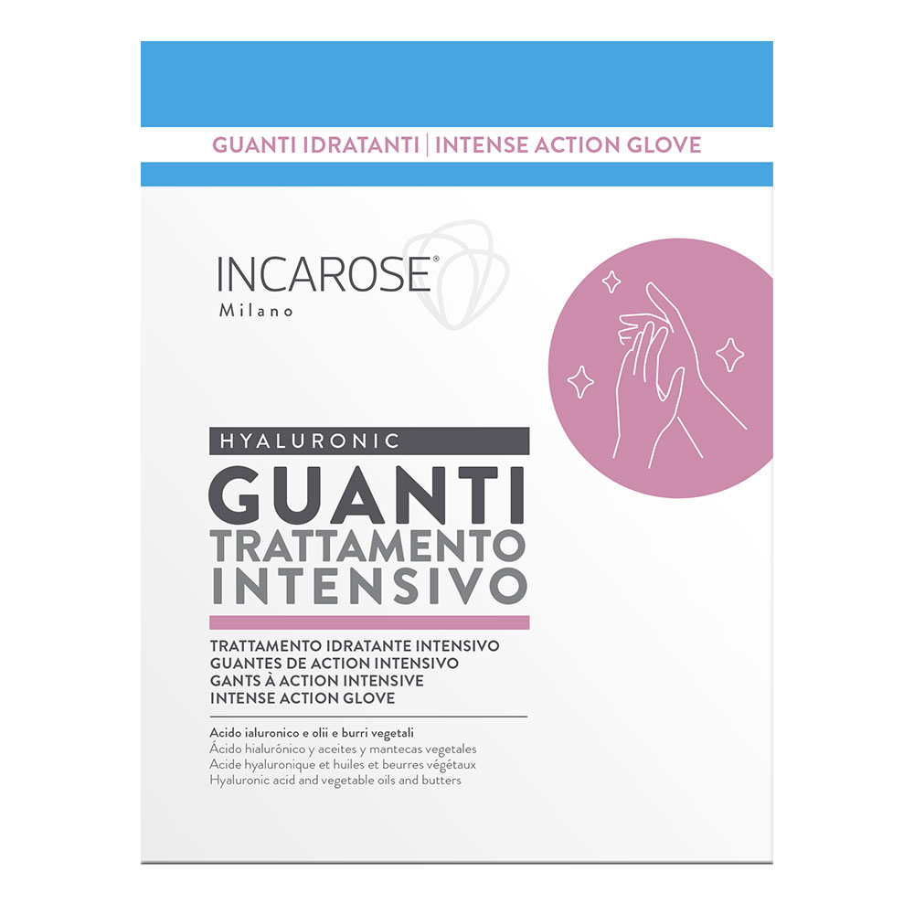 Incarose Guanti idratanti intensivi Trattamento intensivo Una coppia